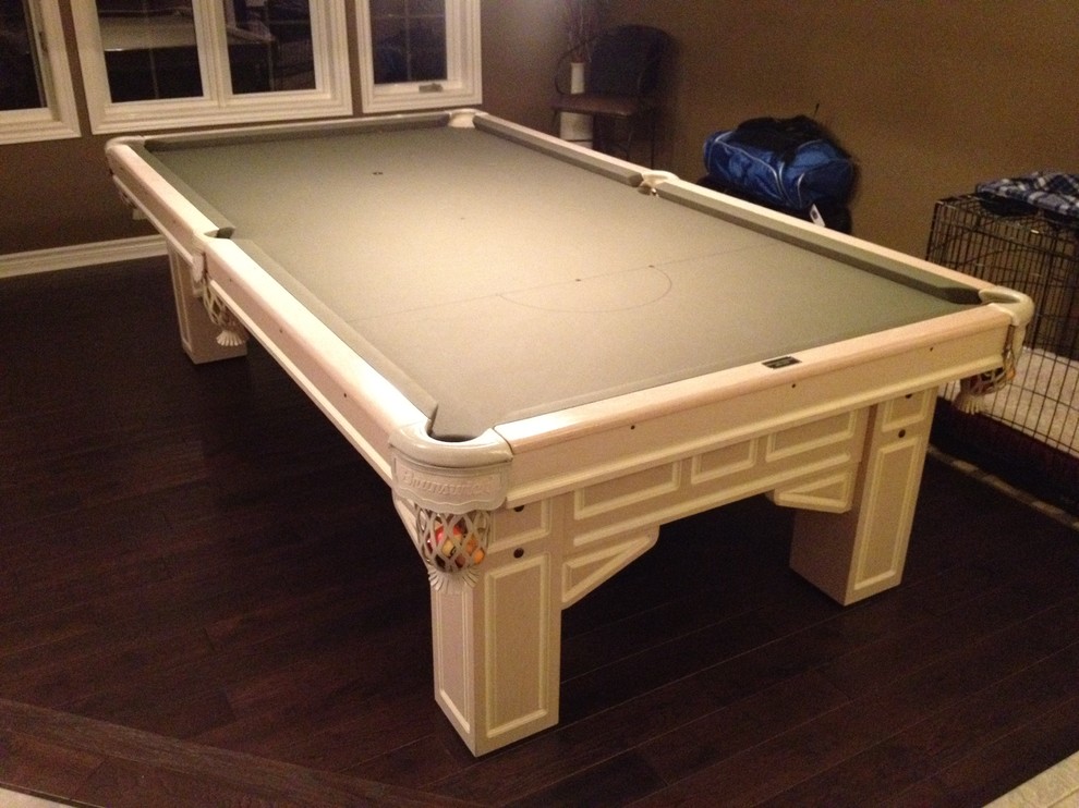 Pool tables in homes Contemporary Basement Toronto by Family