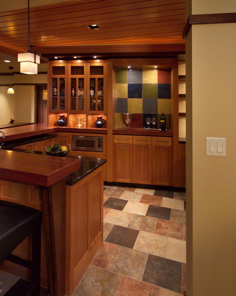 Inspiration for a modern basement remodel in Minneapolis
