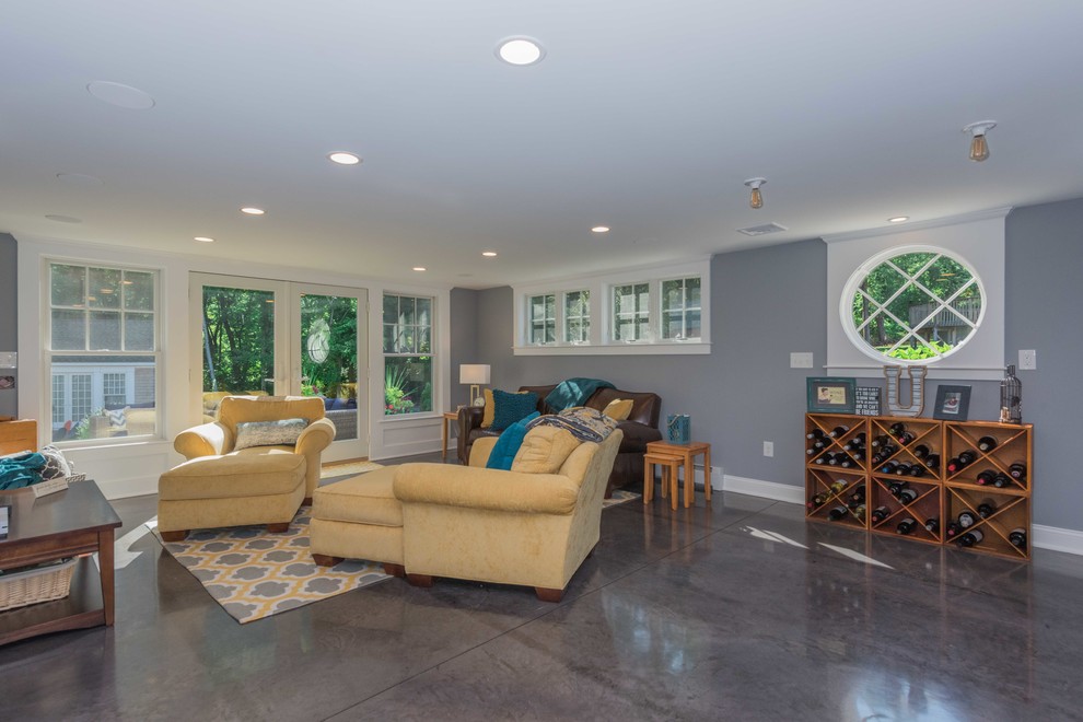 Ranch Redux Transitional Basement Bridgeport by Uccello