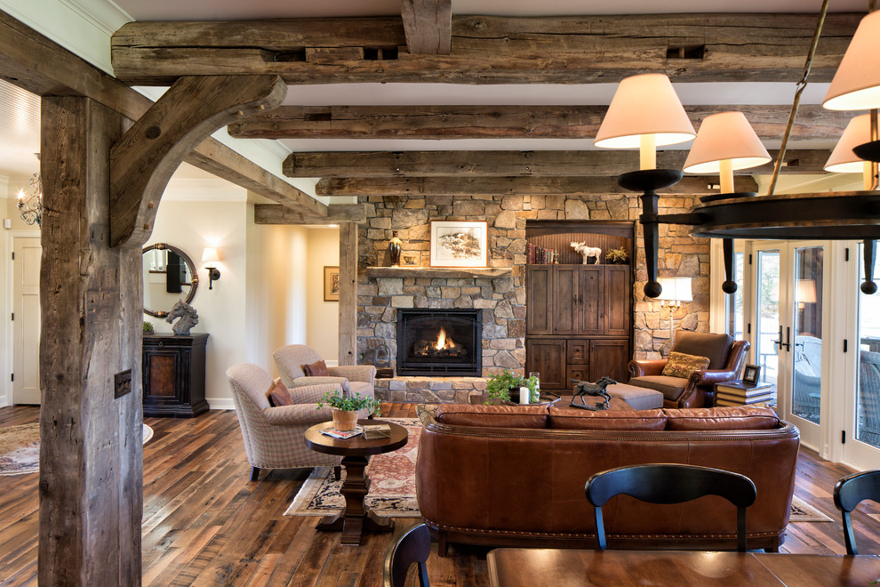 Reclaimed Timbers - Rustic - Basement - Minneapolis - by Manomin Resawn ...