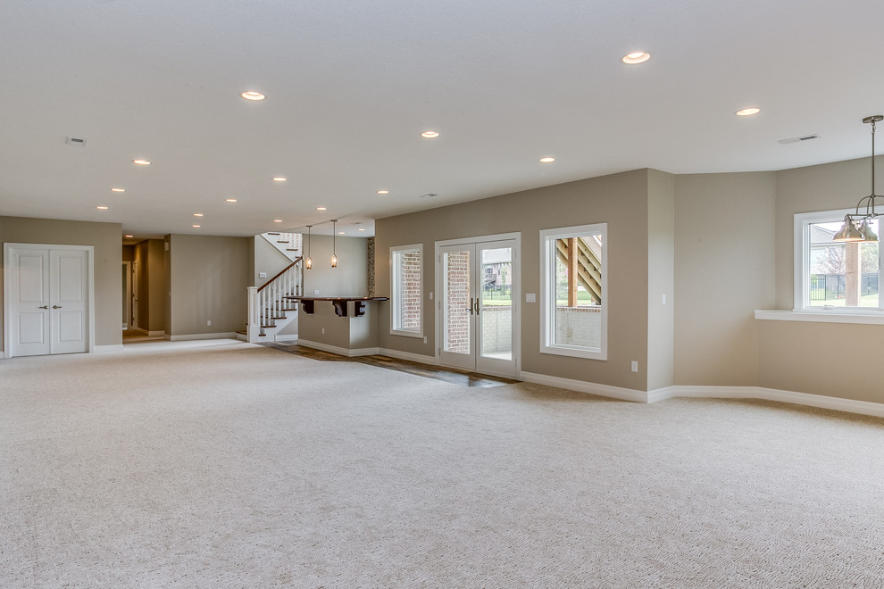 Residences at Waterfront, Nantucket Contemporary Basement Wichita