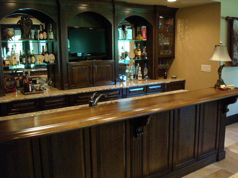 River Club Cherry Bar Traditional Home Bar Atlanta by User Houzz