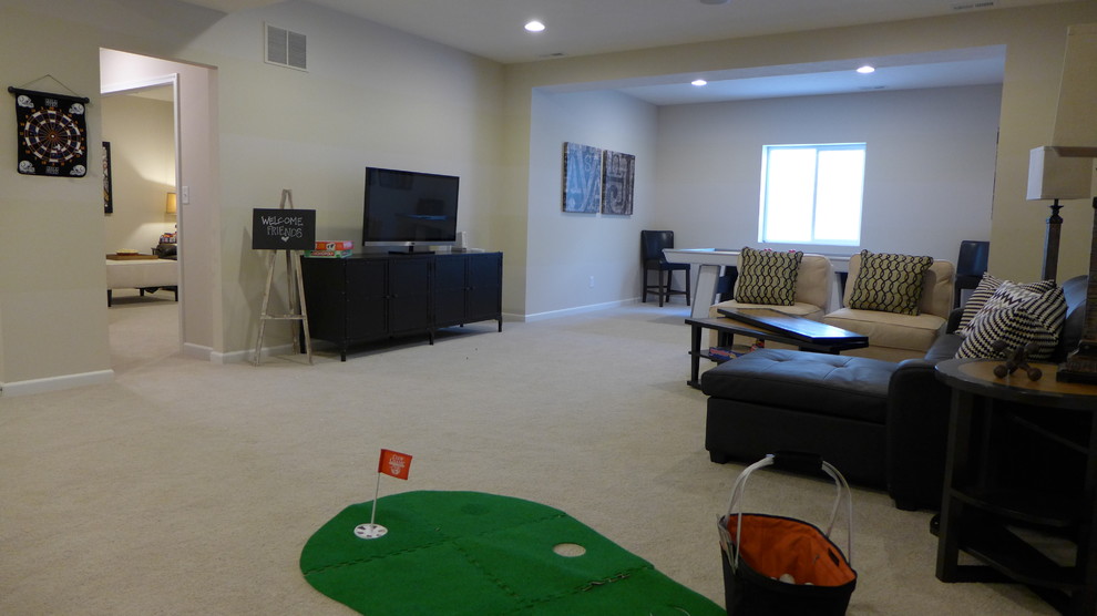 Design ideas for a classic games room in Indianapolis.