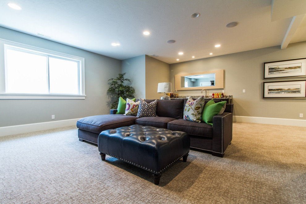 Salt Lake Parade Of Homes 2015 - Traditional - Basement - Salt Lake