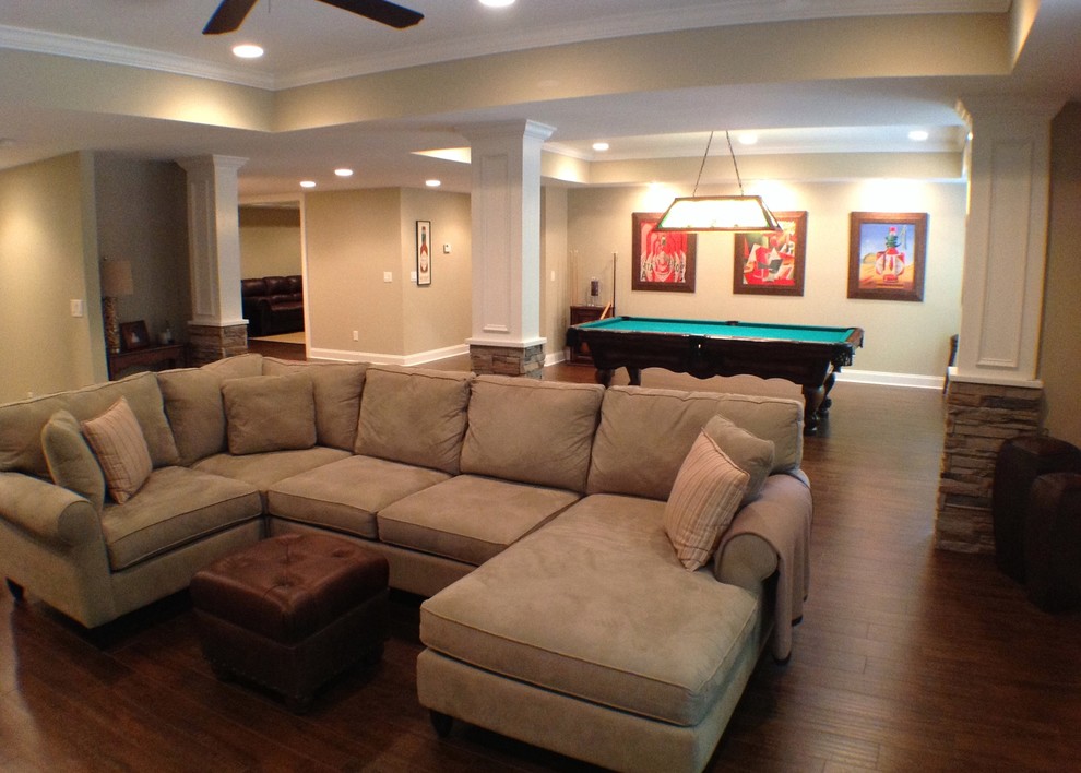 Sandy Springs Basement Traditional Basement Atlanta by The