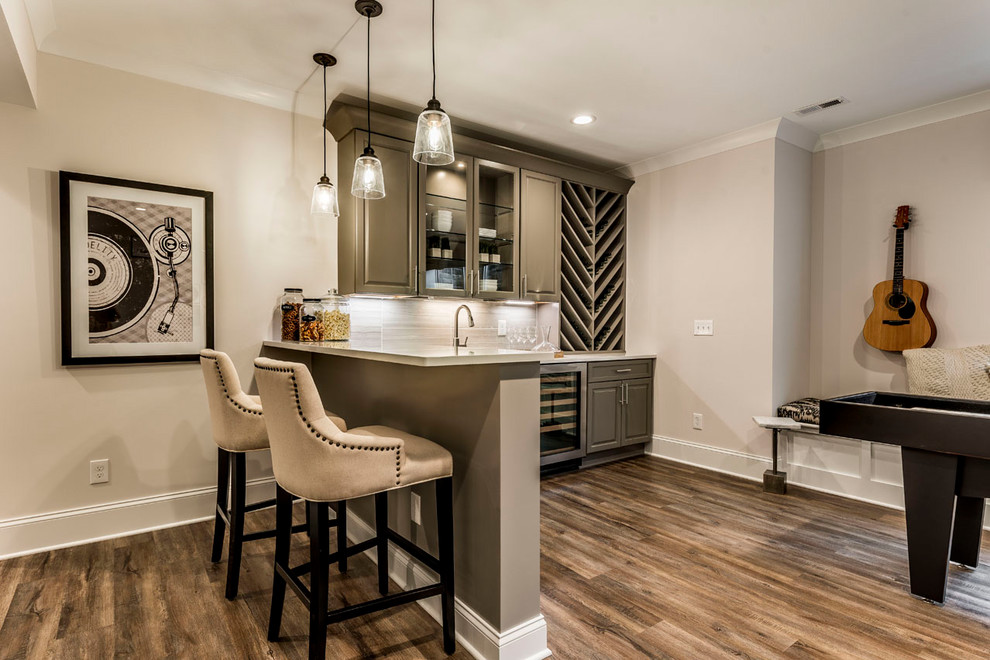 Simplified Living Custom Home in Powell, Ohio Traditional Home Bar