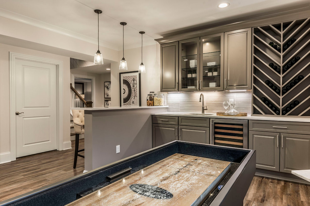 Simplified Living Custom Home in Powell, Ohio Traditional Basement