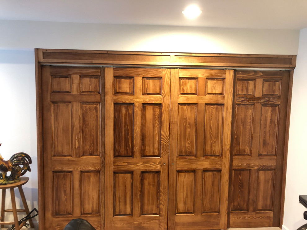 Sliding Panel Room Divider - Traditional - Basement - Wilmington - by ...