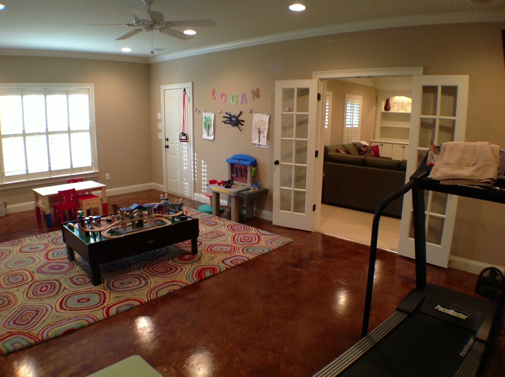 Smyrna Basement Traditional Basement Atlanta by The Southern