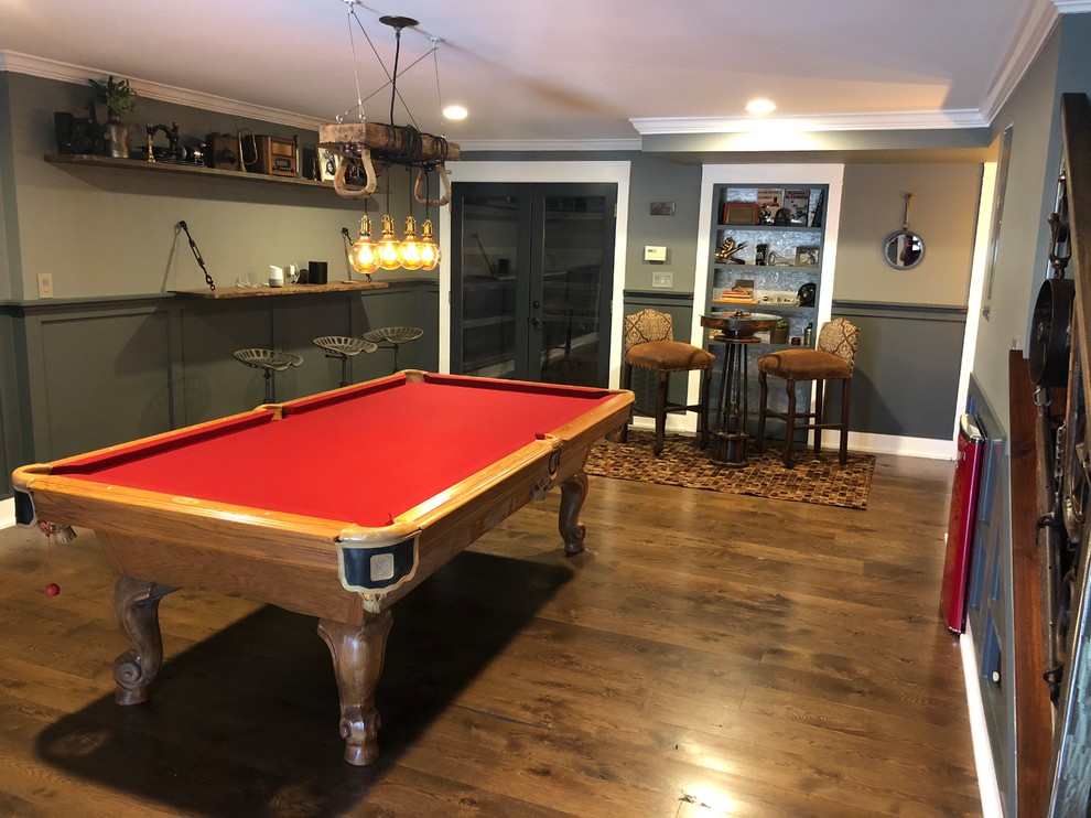 Speakeasy Industrial Basement East Cobb Renovation Industrial