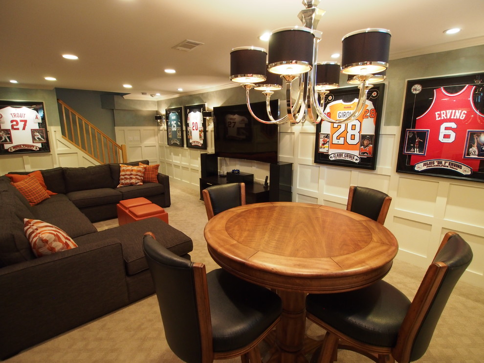 Sports Basement Transitional Basement New York by All Trades