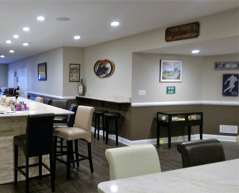 Sports Themed Basement Remodel Olney MD Transitional Basement DC Metro by Evergreen
