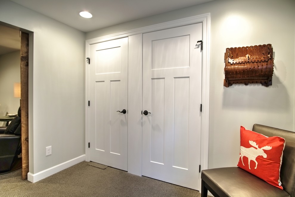 Basement - country basement idea in Minneapolis