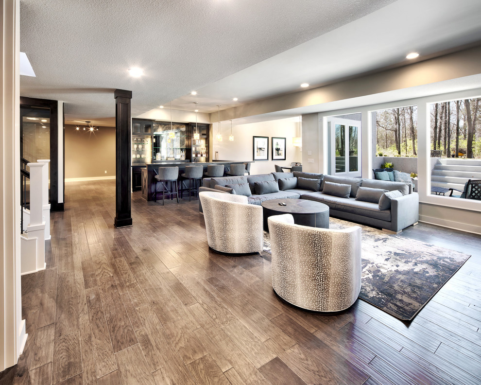 Starr Homes Carnoustie Model Transitional Basement Dallas by