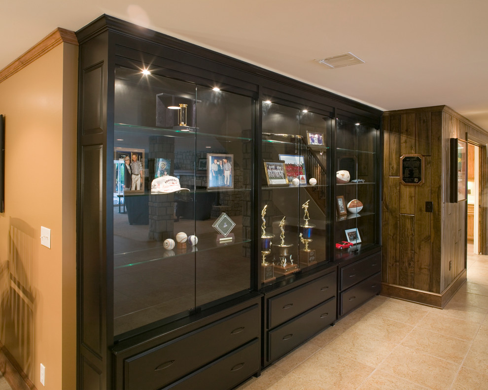 Example of a classic basement design in Kansas City