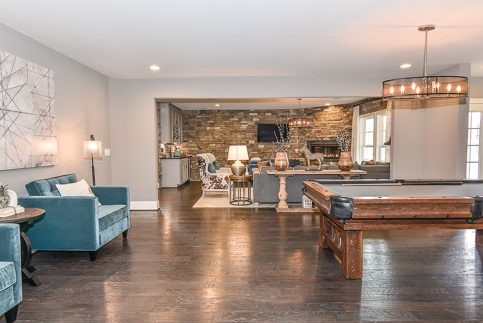 Stone Ridge Glenmore Estates Cedarwood Transitional Basement