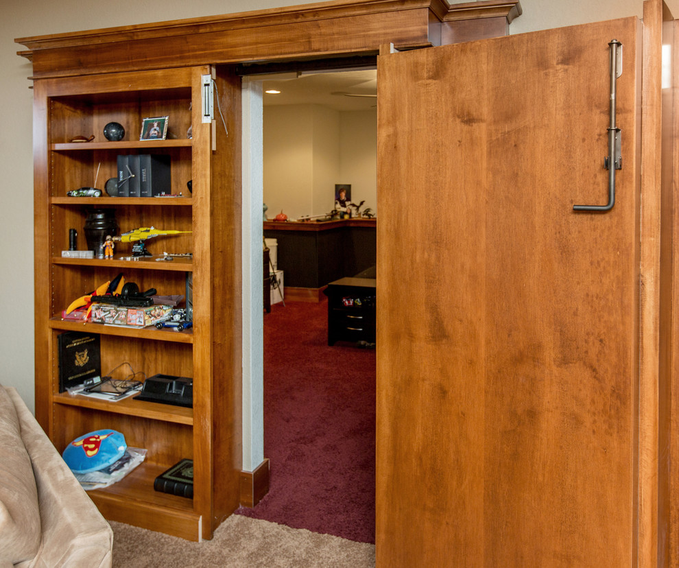 This is an example of a traditional basement in Cedar Rapids.