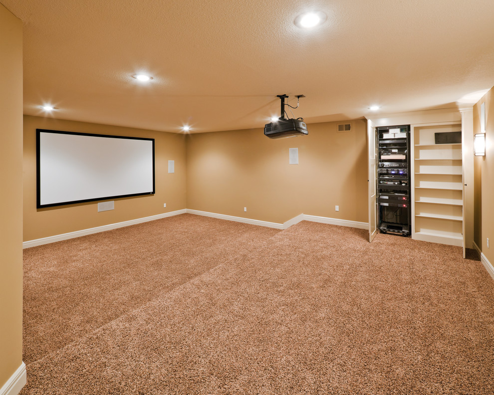 Tanglewood Floor Plan Home Theater Kansas City by Starr Homes Houzz
