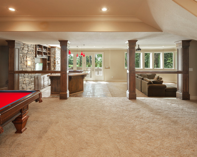 The Brent Floor Plan Traditional Basement Kansas City By Starr Homes Houzz