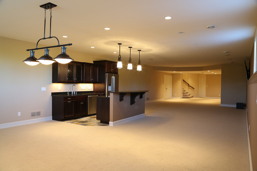 The Regency Houston Model Traditional Basement Milwaukee by