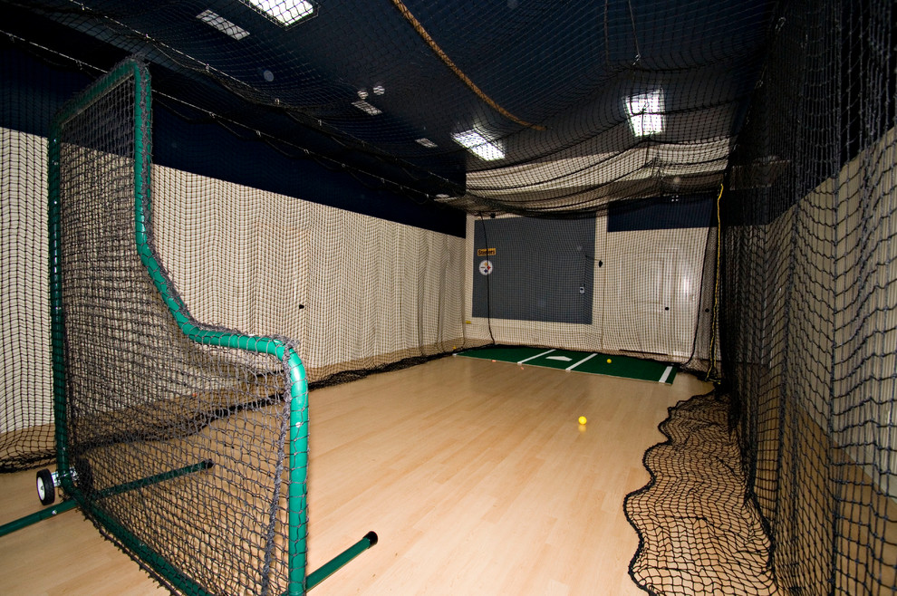 Traditional Basement Finish Marietta , GA Traditional Basement