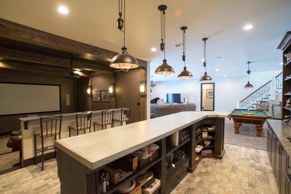 Traditional Ranch with finished basement Green Bay Basement Other