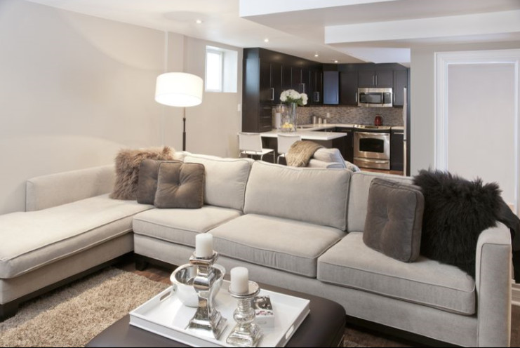 Transitional Basement Renovation In Pickering Ontario Canada Toronto By Design Line Studio Inc Houzz Transitional Basement Renovation In Pickering Ontario Canada Toronto By Design Line Studio Inc Houzz