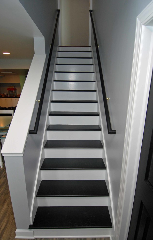 Inspiration for a contemporary staircase remodel in Other