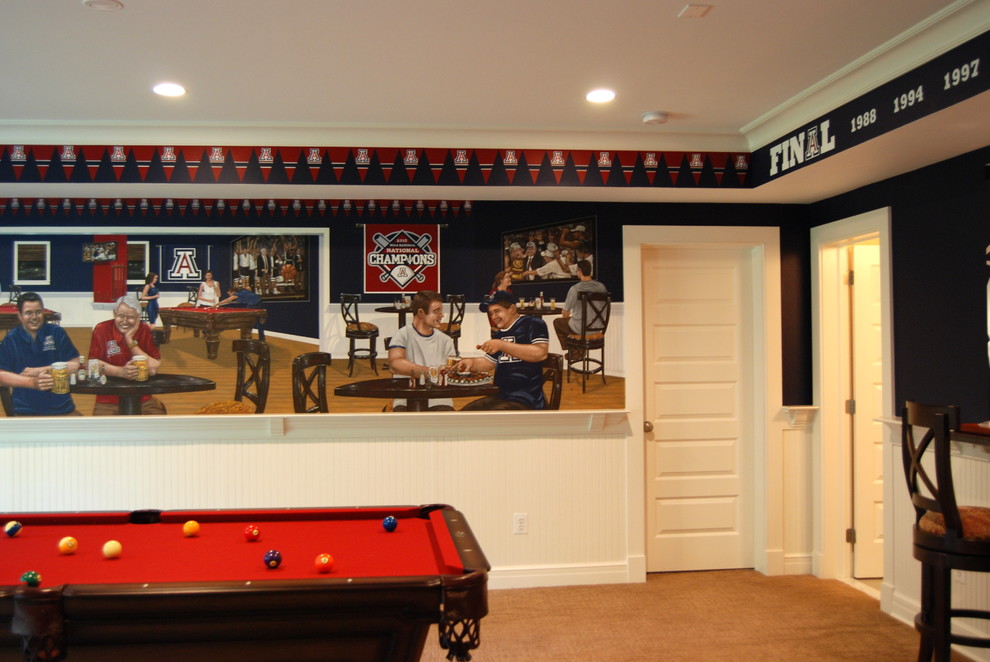 University of Arizona Sports Bar themed Mural by Tom Taylor of Wow