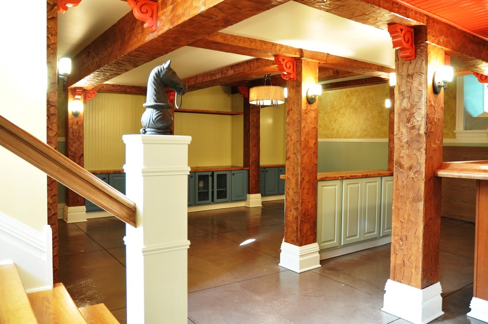 Victorian Basement Remodel Traditional Basement Other by Harte