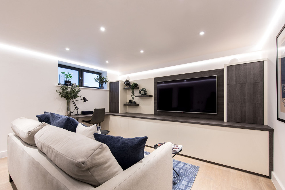 This is an example of a contemporary basement in London.