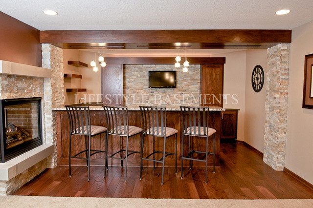 Wet Bar - Contemporary - Basement - Minneapolis - by Lifestyle