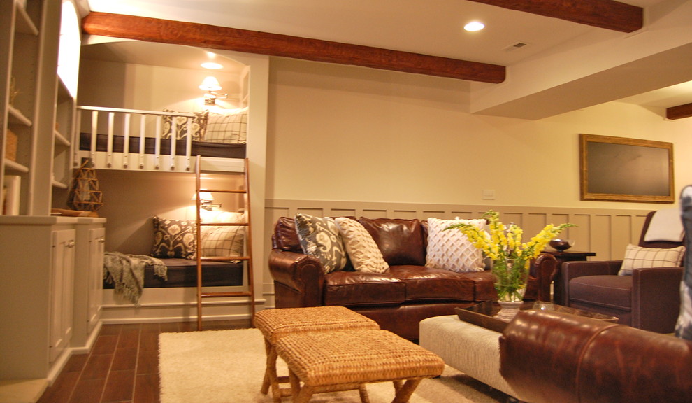 Zionsville Basement Traditional Basement Indianapolis by Shine