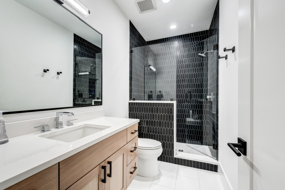 119 West Shore Modern Bathroom Dallas by 3rd Street Custom