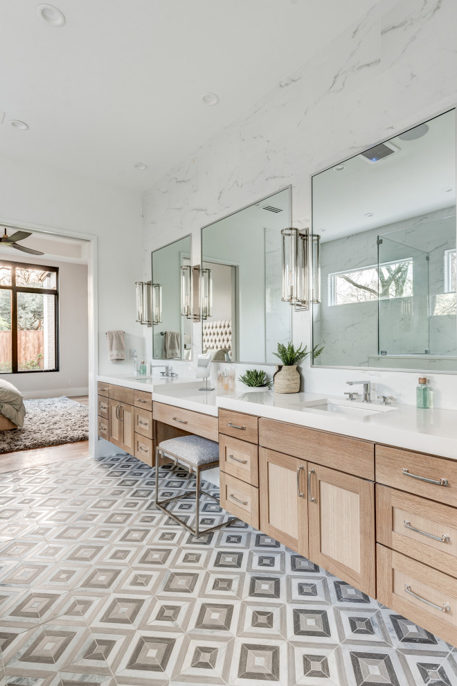 119 West Shore Modern Bathroom Dallas by 3rd Street Custom