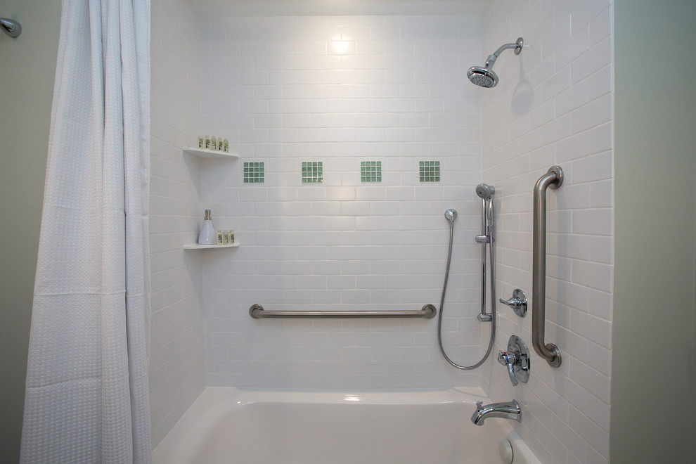 1970's Ranch General Bath with Modern Transformation Modern