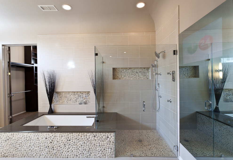 Inspiration for a contemporary bathroom remodel in Austin