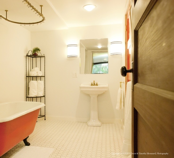 Inspiration for a small eclectic bathroom remodel in San Francisco