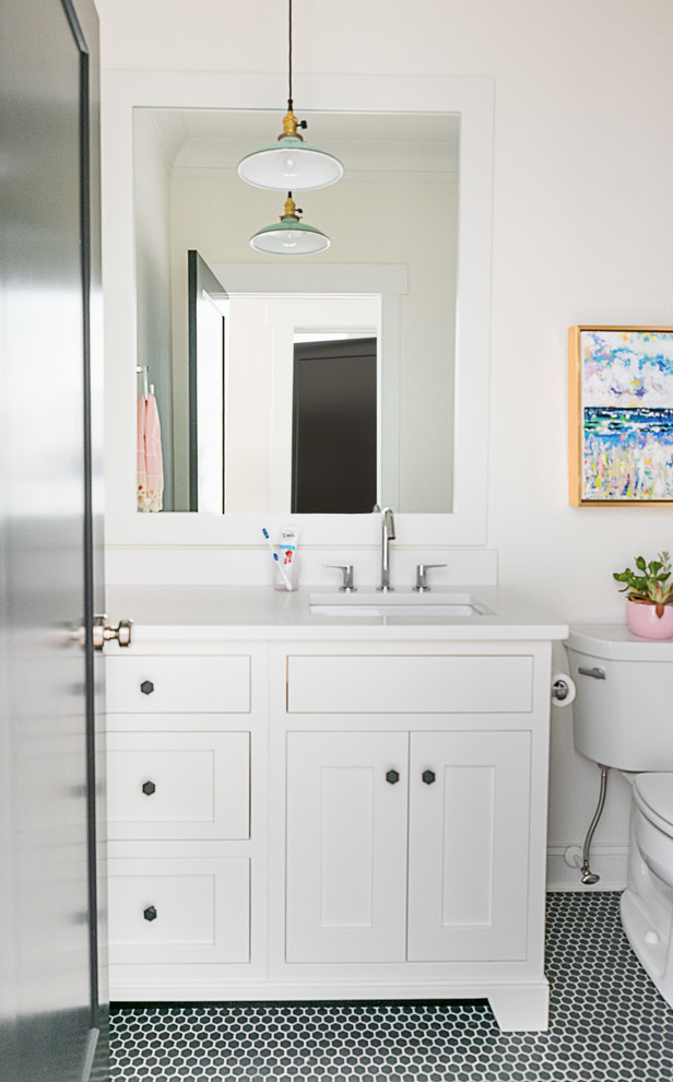 Inspiration for a transitional bathroom remodel in Charlotte