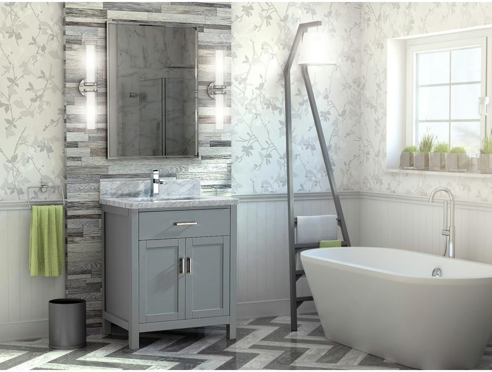 Inspiration for a transitional bathroom remodel in Philadelphia