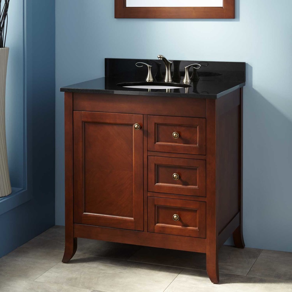30" Mayfield Vanity for Undermount Sink Medium Cherry Contemporary
