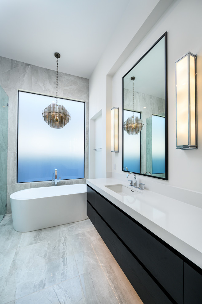 30th Way Modern Bathroom Phoenix by Elz Design Houzz