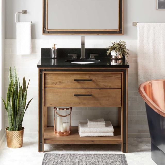 36" Celebration Console Vanity For Undermount Sink Rustic Acacia