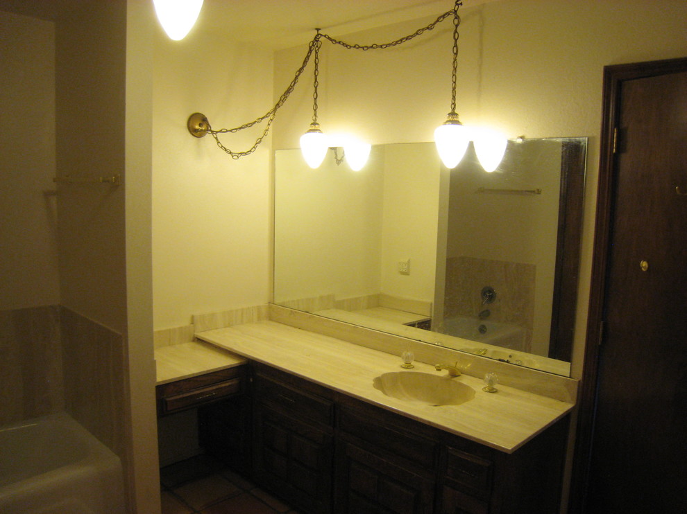 Example of a trendy bathroom design in Albuquerque