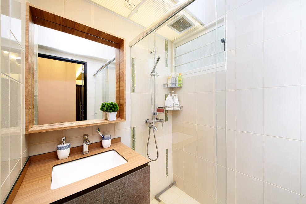 Skandinavisches Badezimmer in Singapur
