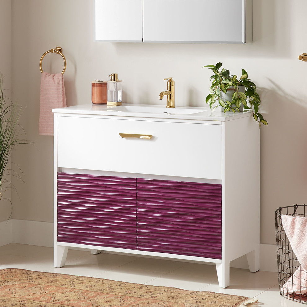 40" Iris Vanity Elderberry Contemporary Bathroom Cincinnati