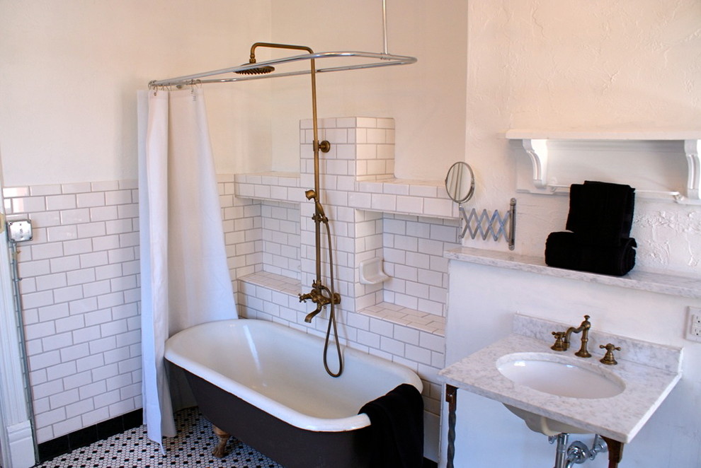 Inspiration for an industrial bathroom remodel in Other