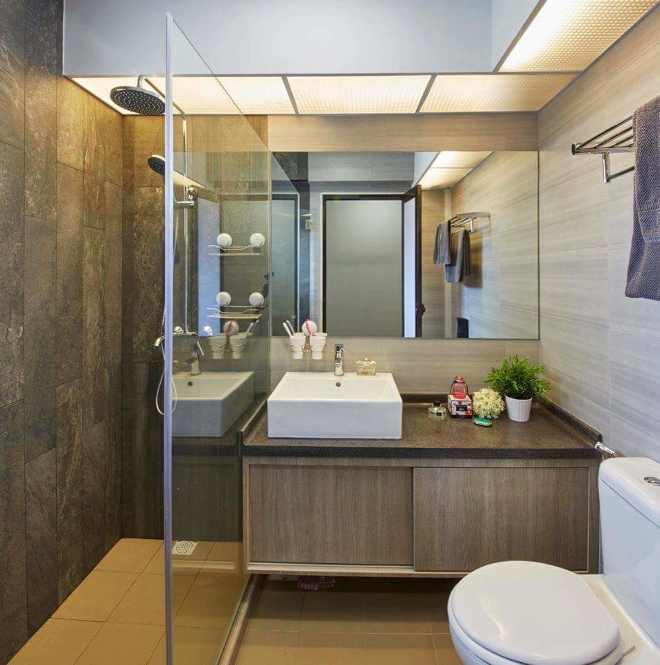 Photo of an industrial bathroom in Singapore.