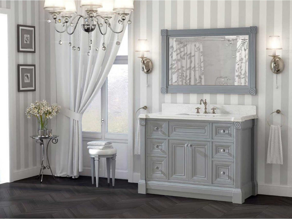 48 Inch Gray Bathroom Vanity