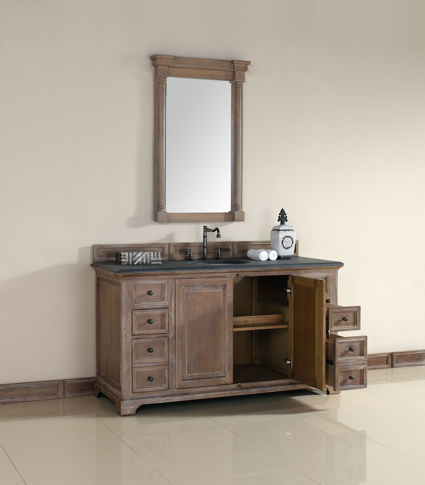 60 Inch Providence Driftwood Grey Single Sink Vanity